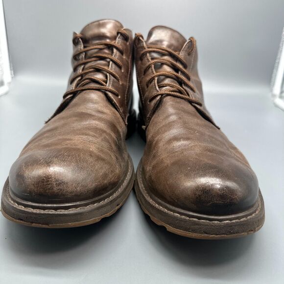 Sorel Madson Men\'s 13 Brown Leather Ankle Chukka Boots Lace Up Waterproof main image 4